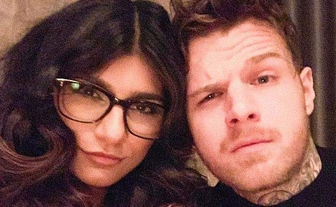 Mia Khalifa with long-time boyfriend Robert Sandberg (Photo | Mia Khalifa Instagram)
