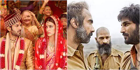 Posters of Luka Chuppi and Sonchiriya.