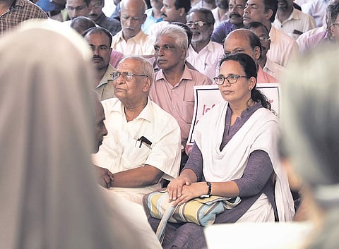 RMP’s K K Rema during a protest. (File | EPS)