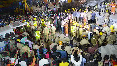 On Wednesday night, the rescue teams heard loud cries of few people of which two were pulled out. | EPS