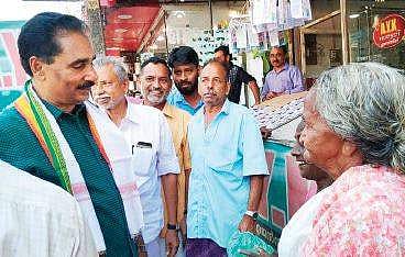N K Premachandran/N K Premachandran during his campaign in Kollam