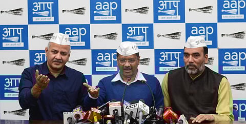 Delhi AAP convener Gopal Rai on Saturday announced the names of the party's candidates to all constituencies but West Delhi.  (Photo | PTI)