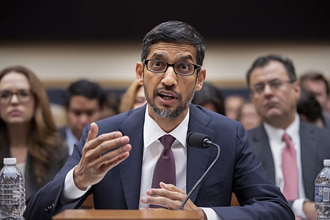 Google CEO Sundar Pichai appears before the House Judiciary Committee to be questioned about the internet giant's privacy security and data collection, on Capitol Hill in Washington, on 11 December 2018. (Photo | AP)