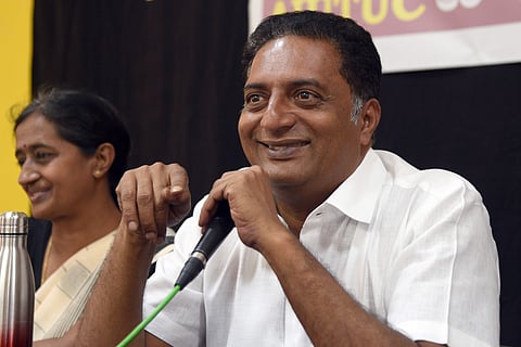 Prakash Raj at an event in Bengaluru. (Photo | Nagaraja Gadekal, EPS)