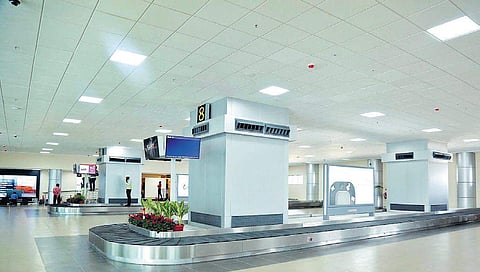 The new Interim Domestic Arrivals Terminal opened at Rajiv Gandhi International Airport in Hyderabad on Saturday. | Express