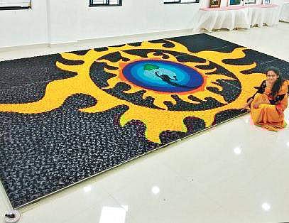 And the paper rolled for earth