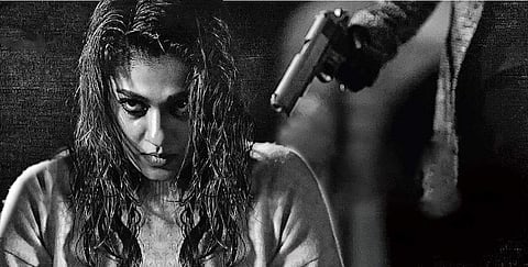 A still from Nayanthara-starrer 'Kolaiyuthir Kaalam'.