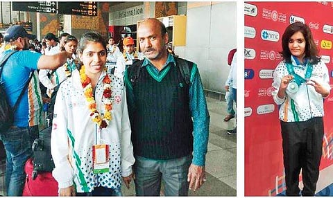 Khushboo Meena (left) and Aarushi Sharma (right) won a silver medal each during the 15th Special Olympics World Summer Games held in Abu Dhabi, UAE earlier this month. India raked up a tally of 368 medals at the global event  | Express