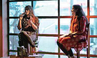 Reshma Joly (left) at the event in Nosh Haus | Aravind Haridas