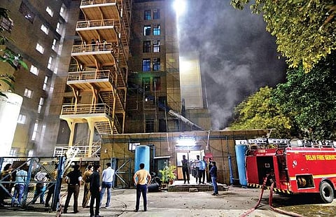 Two of five operation theatres were damaged in Sunday’s fire | Naveen Kumar