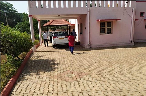 House of the brother of Karnataka Minister CS Puttaraju. | Express Photo Services