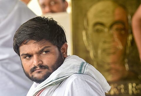 Patidar leader Hardik Patel (Photo| PTI)