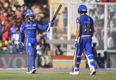 Quinton de Kock top-scored with a brilliant 60 off 39 deliveries. (Photo | PTI)