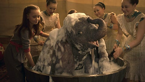 This image released by Disney shows Nico Parker, left, in a scene from 'Dumbo.' (Photo | AP)