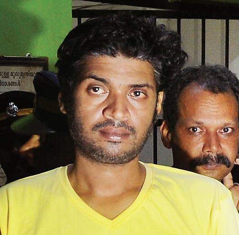 Arun Anandh being brought to the Thodupuzha police station | SHIYAMI