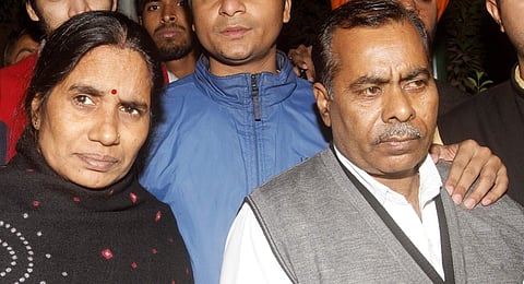 Narbhaya's parents Badrinath Singh and Asha Devi (File Photo | EPS)