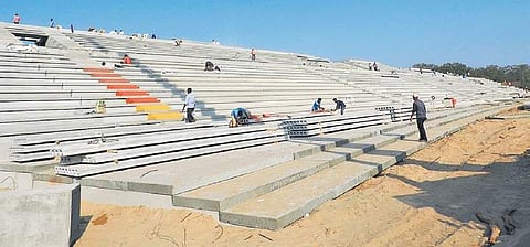 The ISRO viewing gallery in Sriharikota. Large screens will be placed to “explain launcher and satellite features,” the space body said. | Special Arrangement