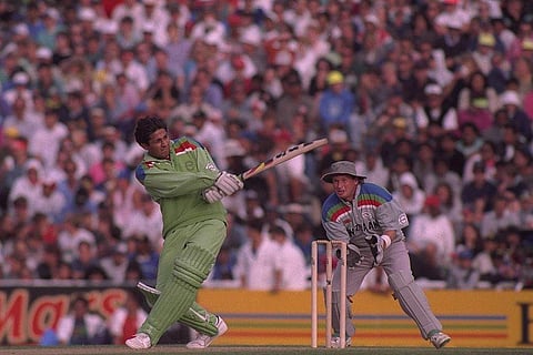 Inzamam scored a 37-ball 60 helping Pakistan chase New Zealand's 262. (Photo | Twitter/@ICC)