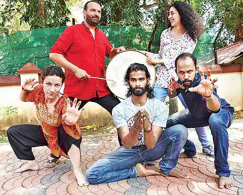 Artists of Via, a fusion band  B P Deepu