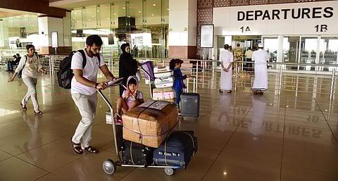 Image of passengers at the Cochin International airport premises used for representational purpose (File Photo | EPS)