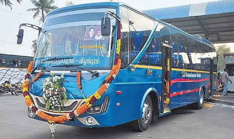 A newly launched low-cost air-conditioned bus | EPS