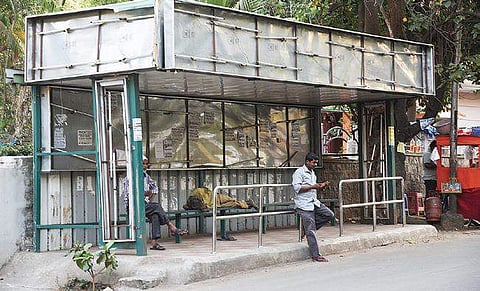 While BMTC runs the buses, it is the BBMP’s responsibility to build shelters on roads Nagaraja Gadekal
