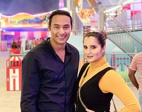 Sania Mirza (R) with Asad. (Photo | Instagram/Sania Mirza)