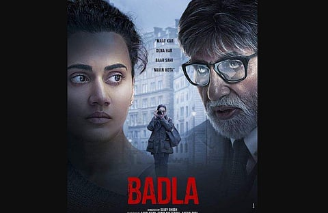 Amitabh Bachchan, Taapsee Pannu in Badla.