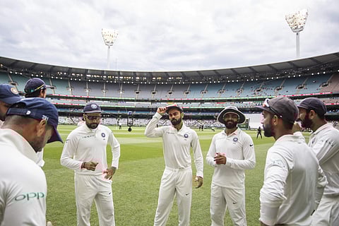 India's captain Virat Kohli, with teammates (File Photo | AP)