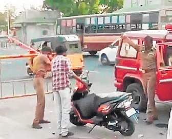 cops in soup for vandalising bike