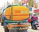 A water tanker in Kochi