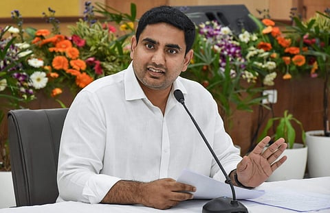 Nara Lokesh. (Photo | PTI)