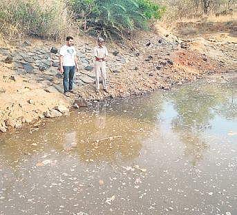 A pond dug by residents for animals at Turahalli forests | Expresss