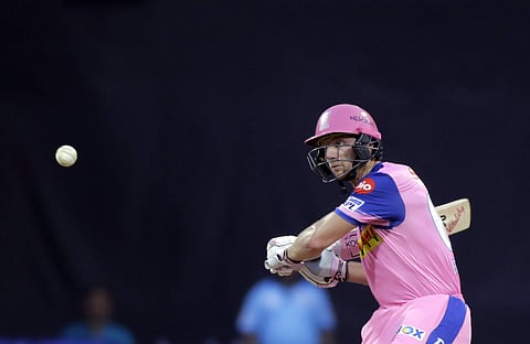 Rajasthan Royals' Jos Buttler bats during the VIVO IPL T20 cricket match between Mumbai Indians and Rajasthan Royals in Mumbai. (Photo | AP)