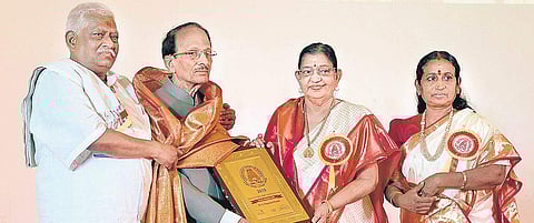 Playback singer P Susheela (second from right) was the chief guest| Martin Louis