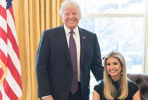 Donald Trump with daughter Ivanka Trump. (Photo: Twitter)