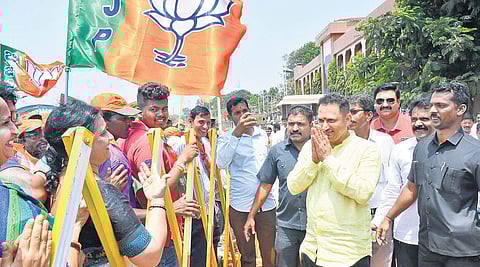 BJP candidate Anant Kumar Hegde fought his first election in 1996 when he was just 28 years old | Express