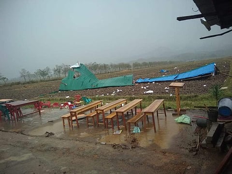 Image of the school that was blown away. (Photo: EPS)