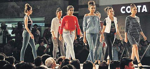 Models walk the ramp during the previous edition of  Lulu Fashion Week