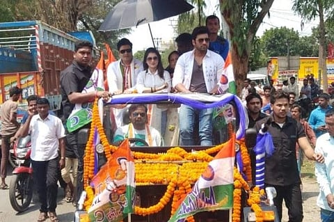 Bangladeshi Actor Ferdous Ahmed Campaigned for TMC in West Bengal (Photo | Twitter @MajorPoonia)