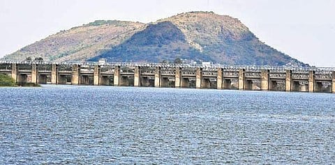 File photo of Prakasam barrage in Vijayawada