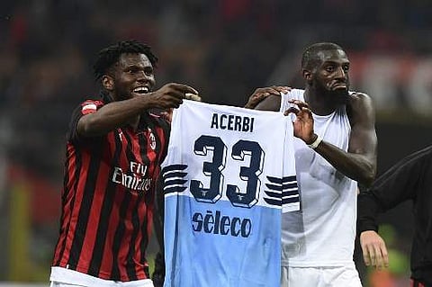 Both apologised with the Ivorian Kessie insisting it was 'just a joke, nothing more'. | AFP