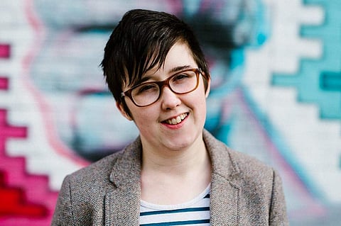 A handout picture released by Jess Lowe Photography shows journalist and author Lyra McKee posing for a photograph in Belfast (Jesse Lowe photography via AFP)