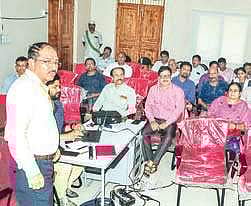 A training programme for the staff of commercial court being held in Visakhapatnam on Thursday I Express
