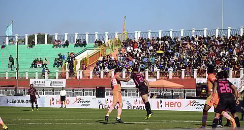 A clash between Minerva Punjab FC and  Neroca FC (File Photo | I-League website)