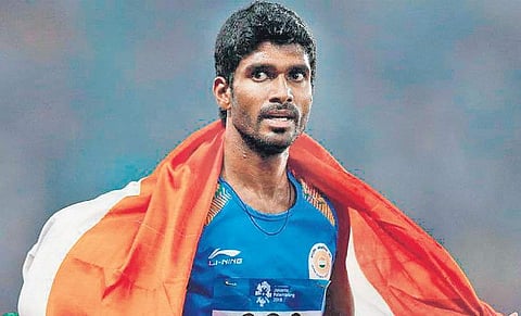 Torch bearers at Asian Athletics Championships