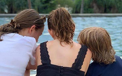 Three days before the attacks Povlsen's daughter Alma shared an Instagram photo of her siblings Astrid, Agnes and Alfred - calling them 'three little bears'  (Photo | Instagram)