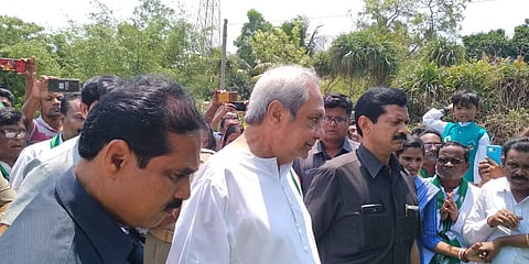Odisha chief minister during an election rally in Balasore on Wednesday. (Photo | Twitter)