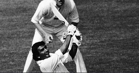 It was unclear why he was batting the way he did. | Twitter