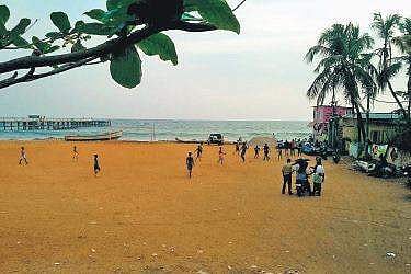 The diminshing football ground at Valiyathura
